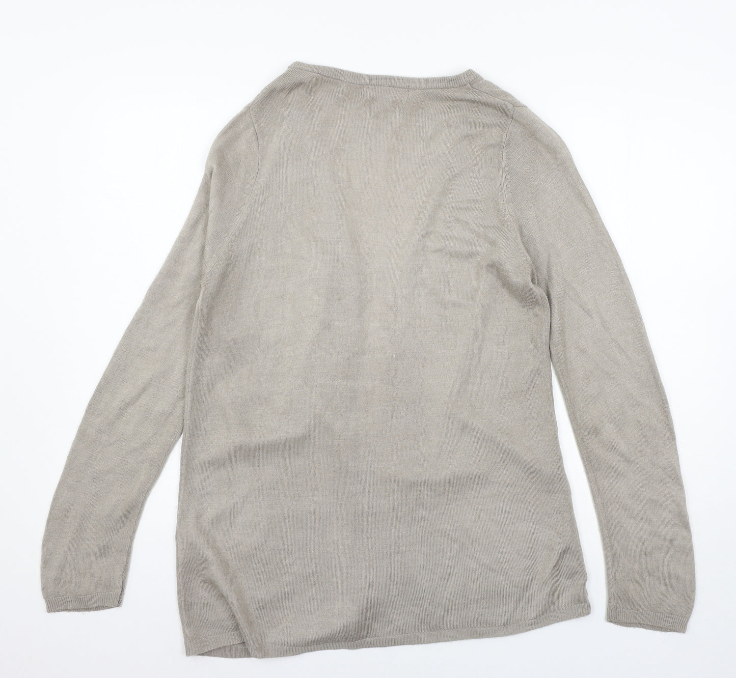 Julipa Womens Grey  Knit Cardigan Jumper Size 8