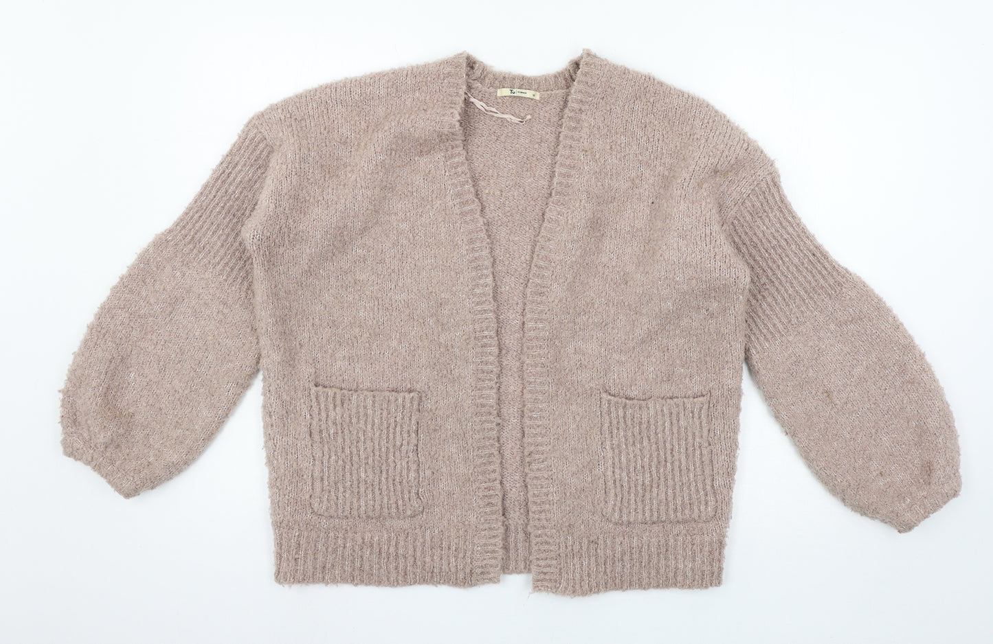 TU Womens Pink  Knit Cardigan Jumper Size 16
