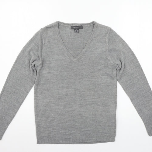Primark Womens Grey  Knit Pullover Jumper Size 4