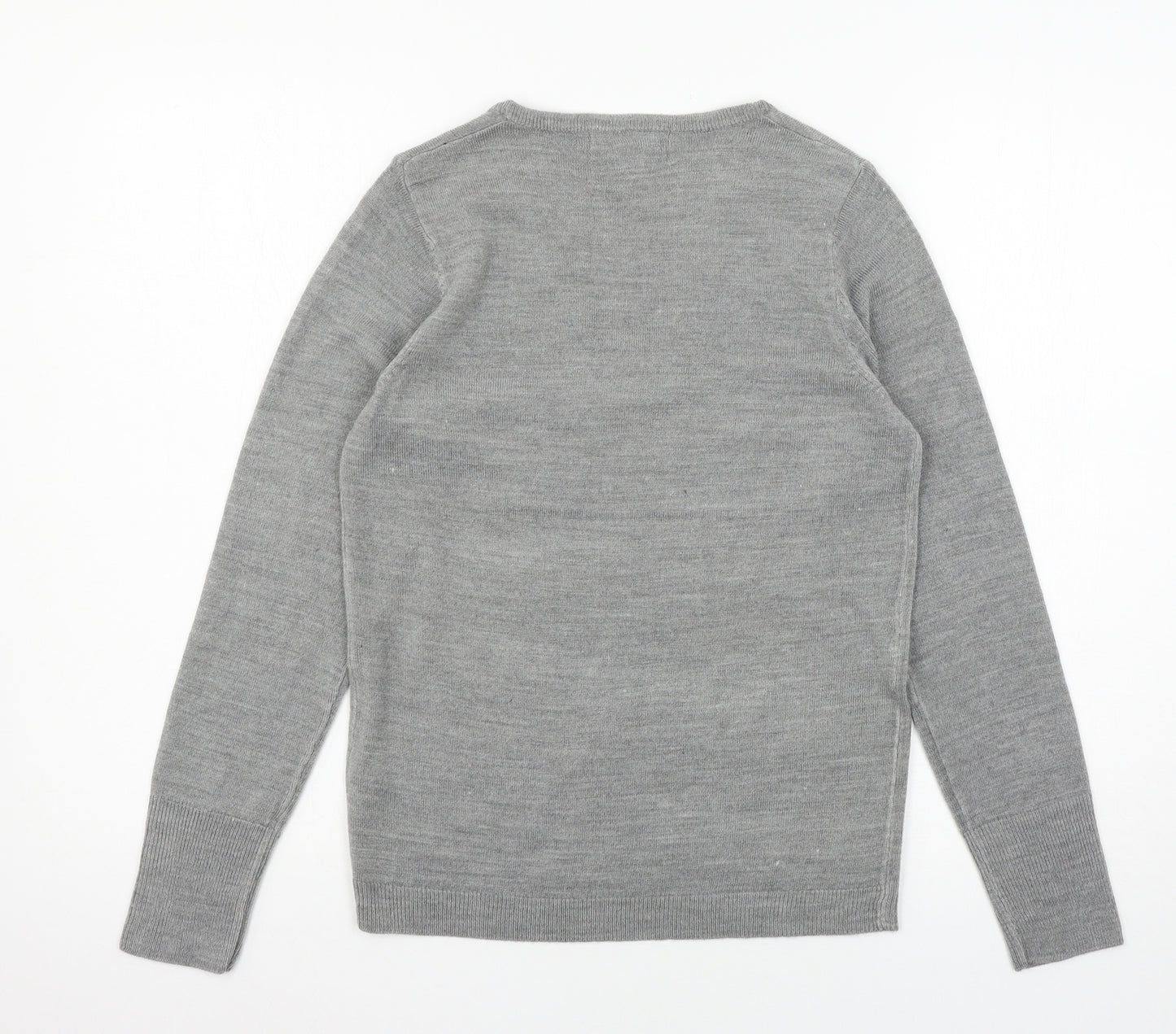 Primark Womens Grey  Knit Pullover Jumper Size 4