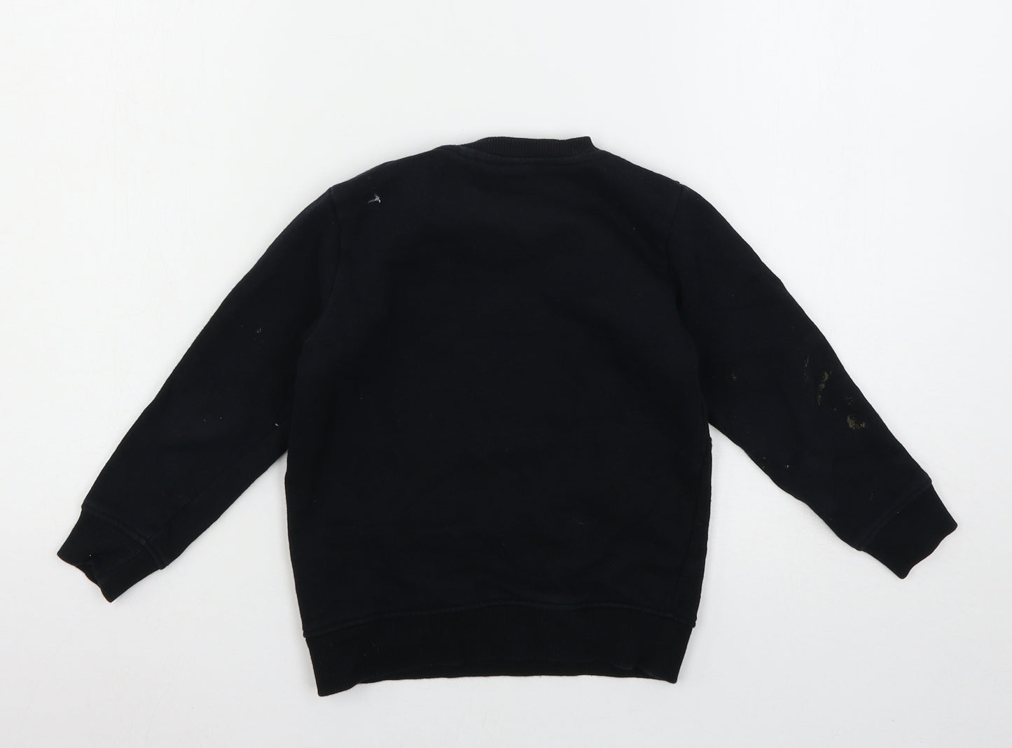 NEXT Girls Black  Jersey Pullover Sweatshirt Size 5 Years  - The Future is now