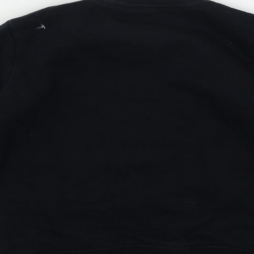 NEXT Girls Black  Jersey Pullover Sweatshirt Size 5 Years  - The Future is now