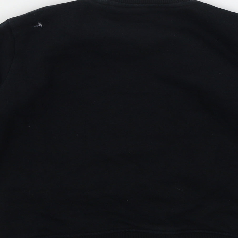 NEXT Girls Black  Jersey Pullover Sweatshirt Size 5 Years  - The Future is now