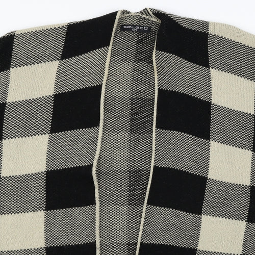 Select Womens Beige Check Knit Cardigan Jumper Size M