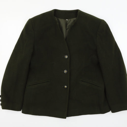 Edinburgh Collection Womens Green   Jacket  Size 14