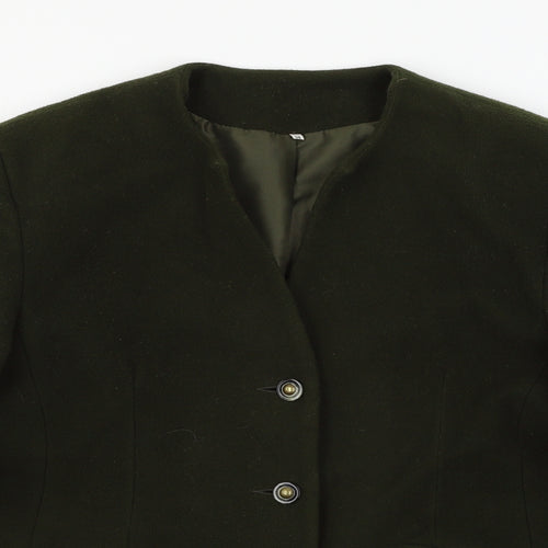 Edinburgh Collection Womens Green   Jacket  Size 14