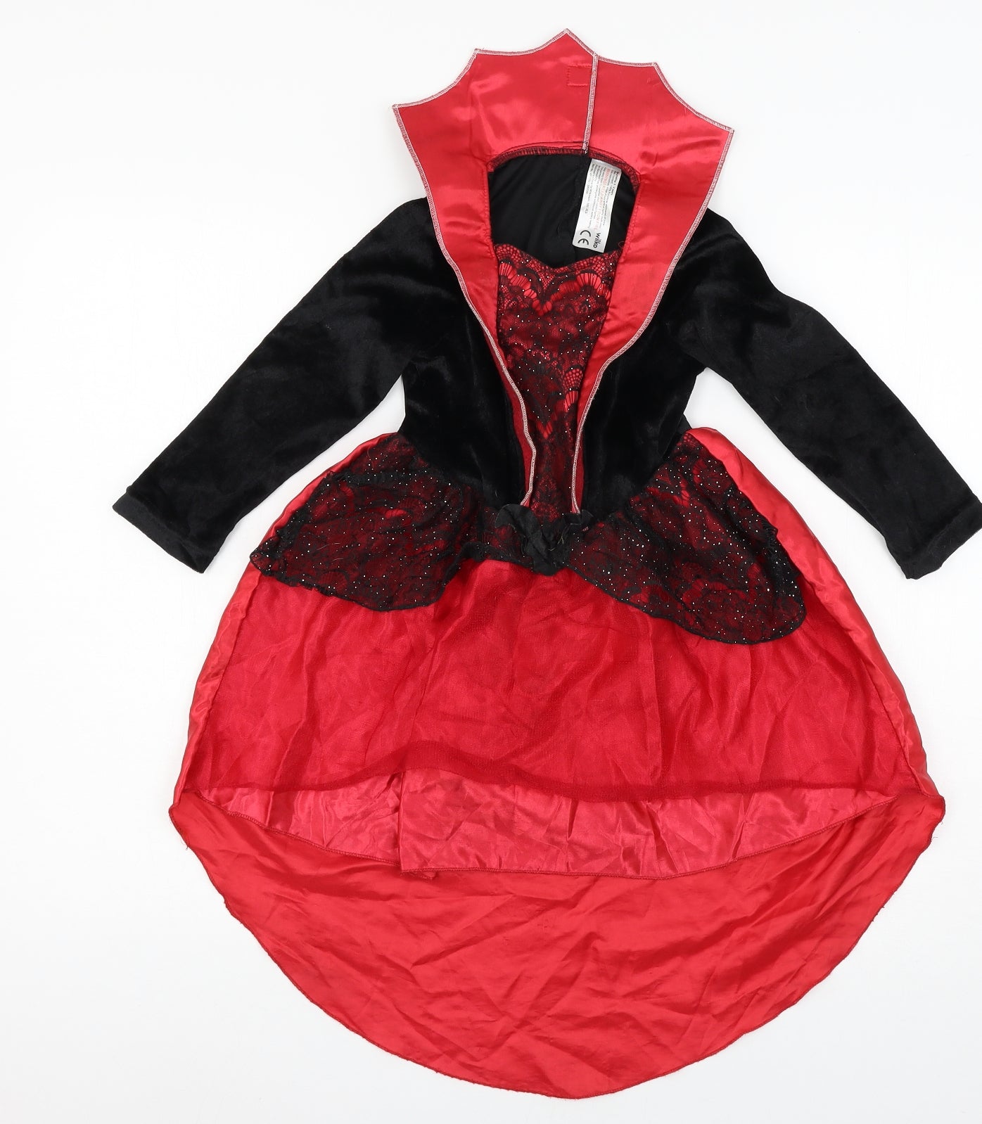 Wilko Girls Red   Skater Dress  Size 3-4 Years  - Vampire Fancy Dress