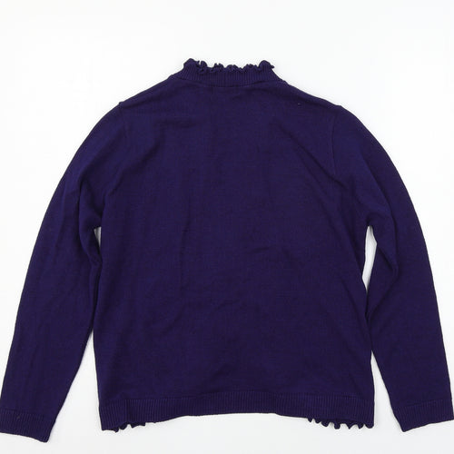 Keeno Womens Blue  Knit Cardigan Jumper Size M