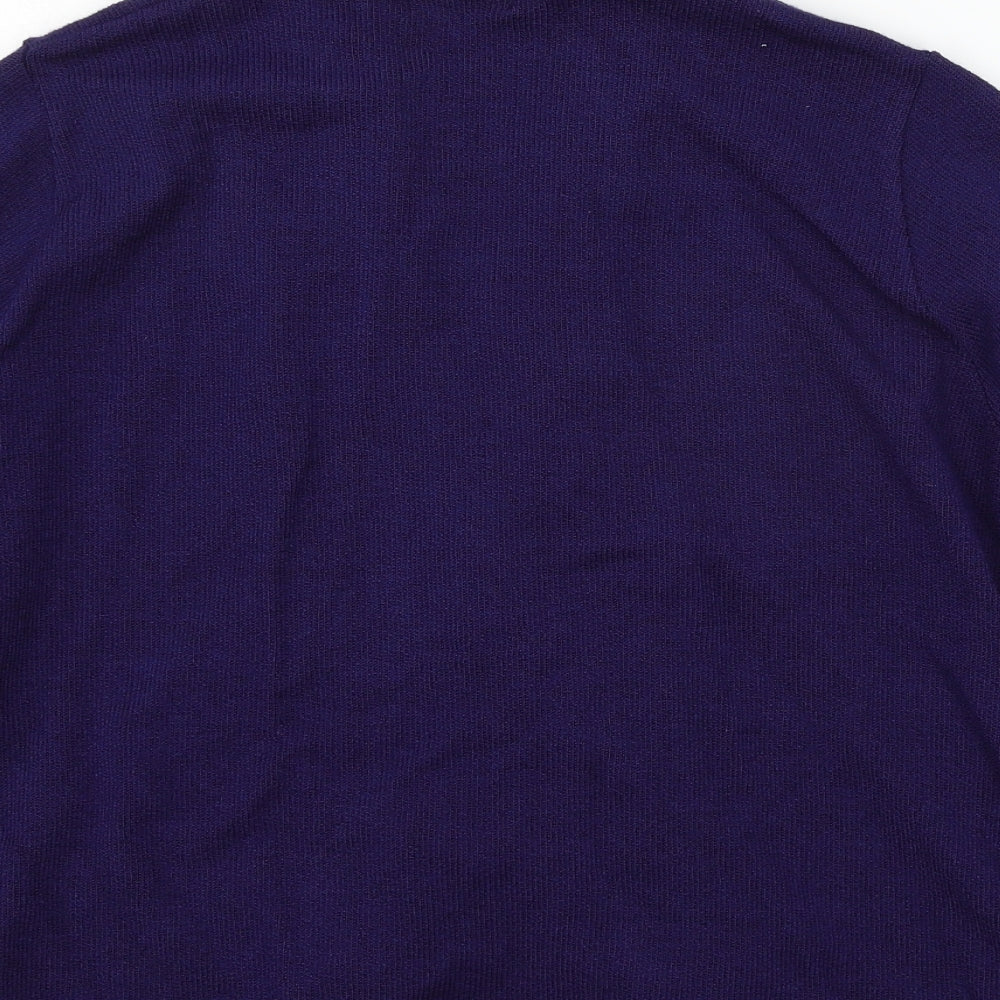 Keeno Womens Blue  Knit Cardigan Jumper Size M