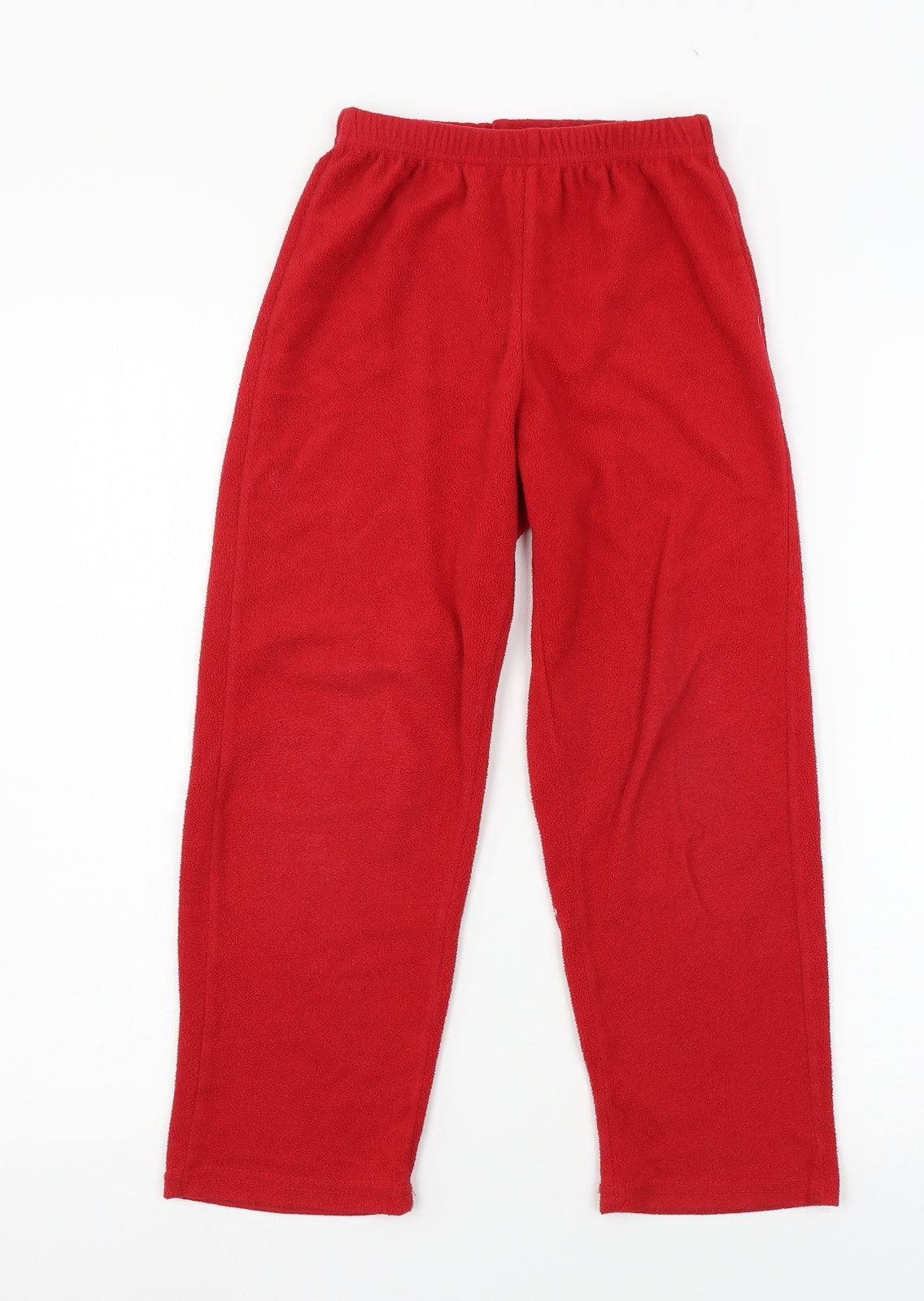 Pokemon Boys Red Solid Fleece  Pyjama Pants Size 8 Years