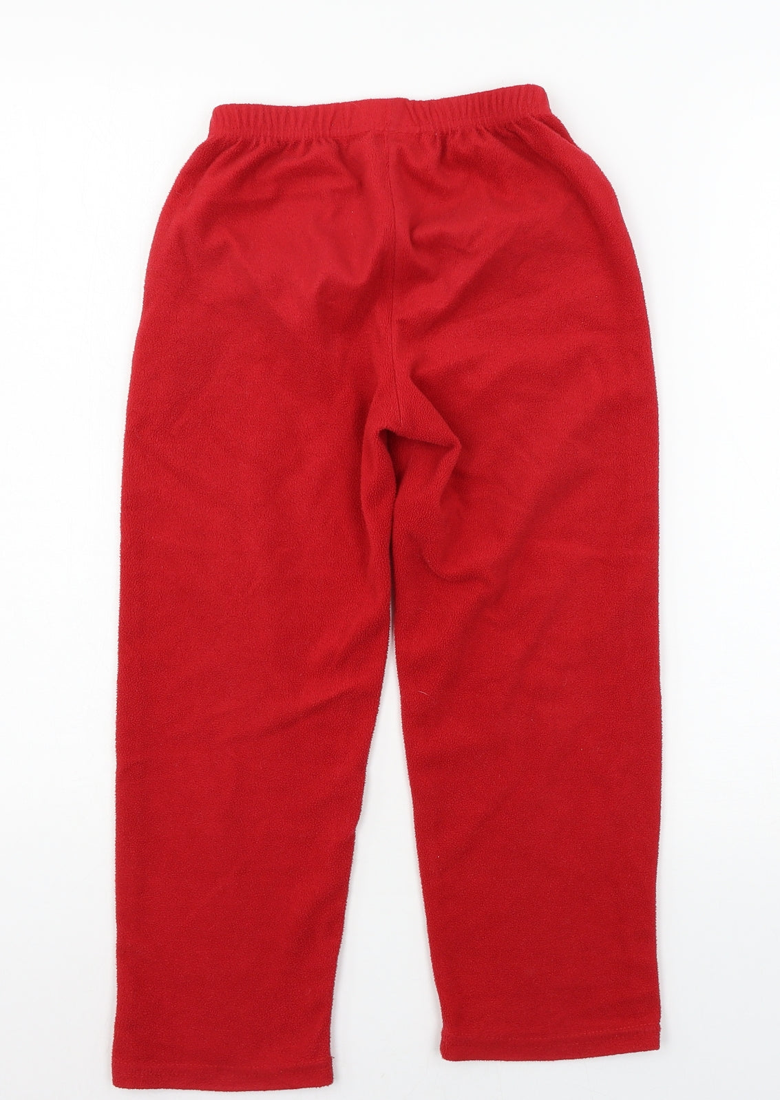 Pokemon Boys Red Solid Fleece  Pyjama Pants Size 8 Years