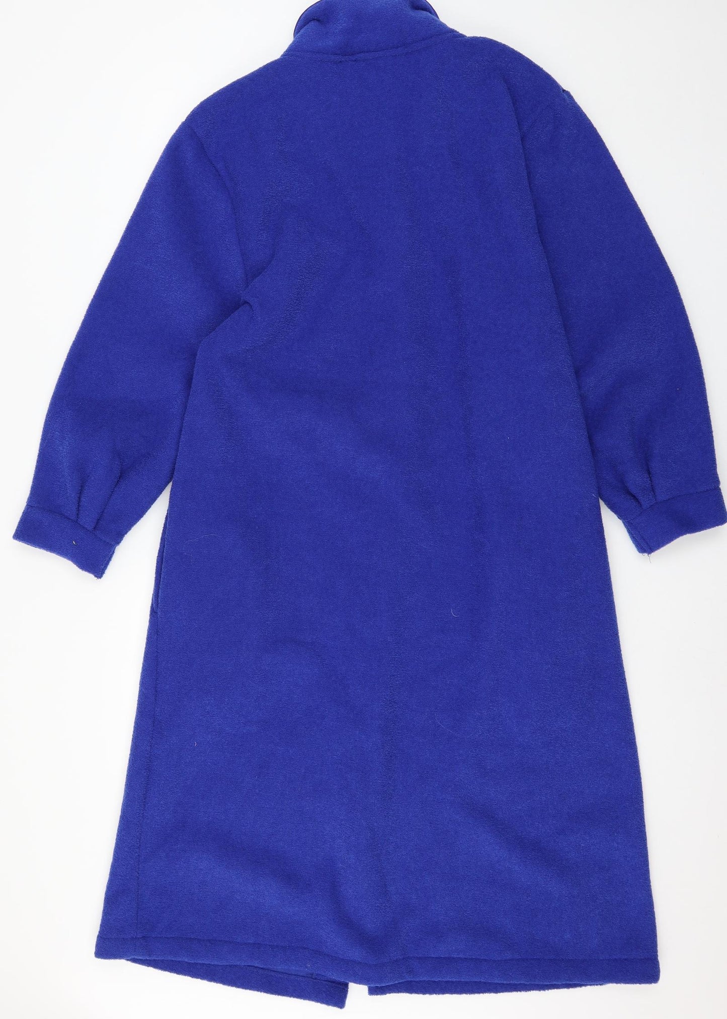 Slenderella Womens Blue Solid Jersey Top Robe Size M