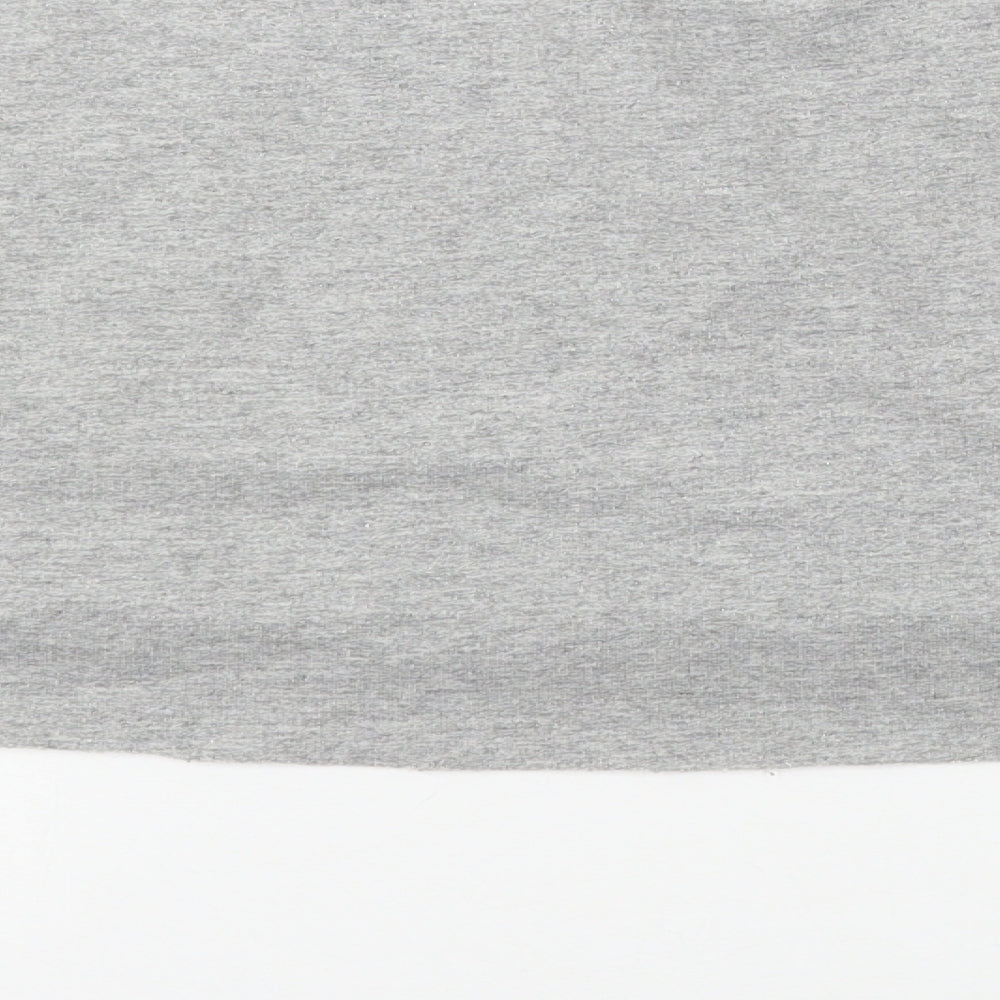 PRETTYLITTLETHING Womens Grey  Jersey Pullover Sweatshirt Size M