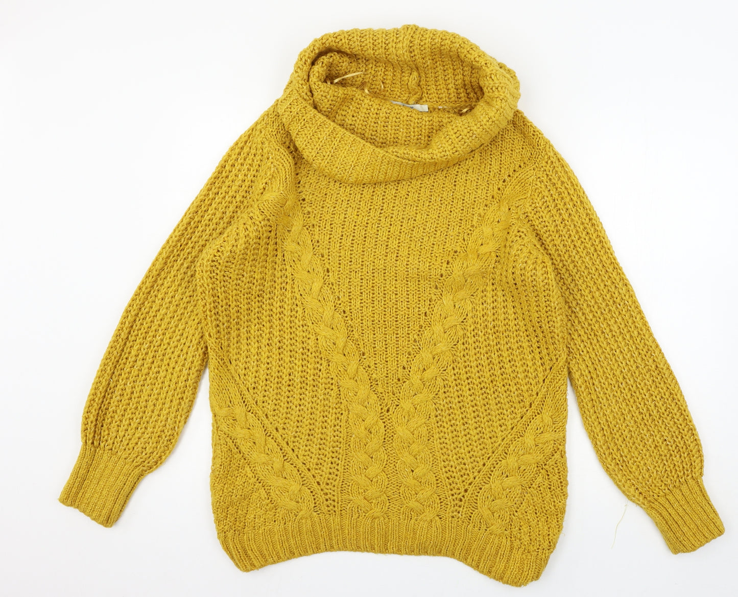George Womens Yellow  Knit Pullover Jumper Size 12