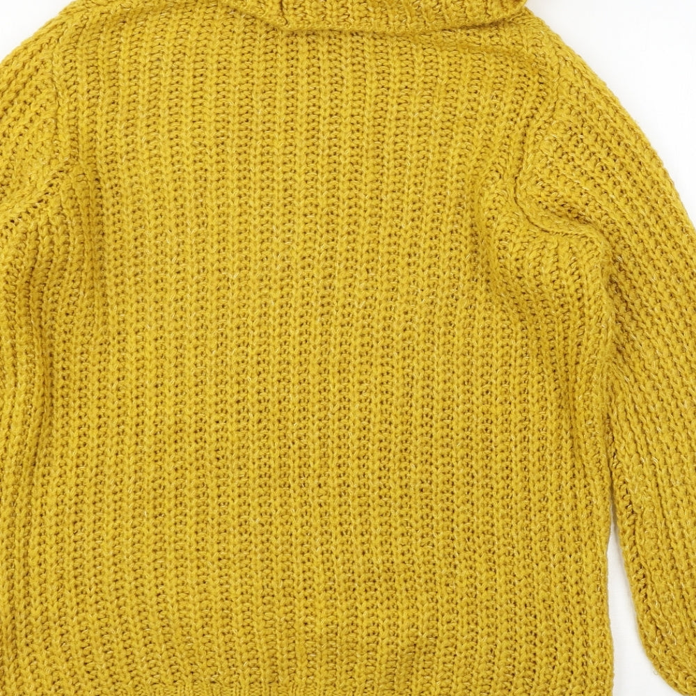 George Womens Yellow  Knit Pullover Jumper Size 12