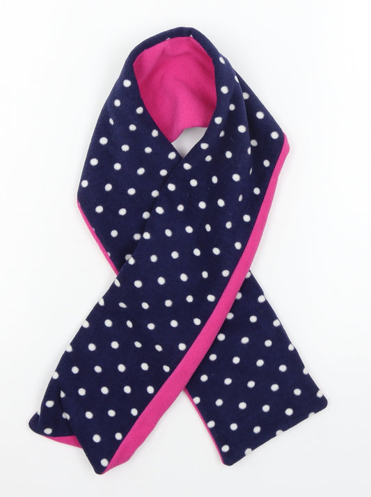 George Girls Blue Polka Dot Fleece Rectangle Scarf Scarves & Wraps One Size