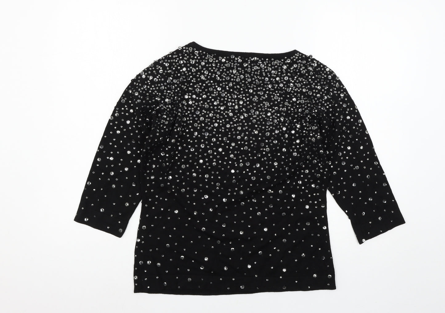 Hobbs Womens Black  Knit Pullover Jumper Size 14