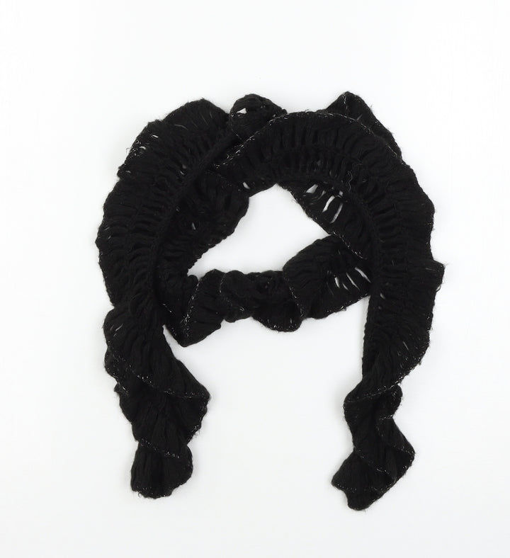 Preworn Womens Black  Knit  Scarf