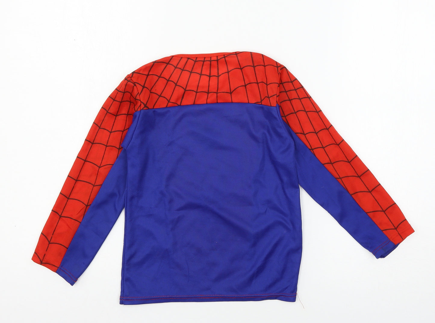 Preworn Boys Multicoloured Geometric Jersey Pullover T-Shirt Size L  - Spider Man