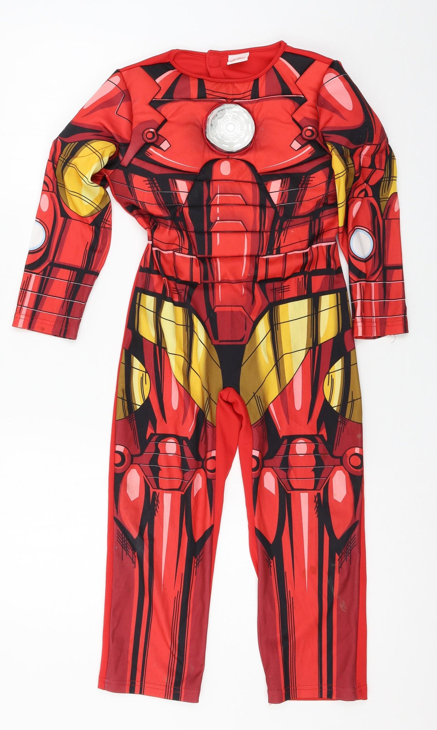Avengers Boys Red Geometric Jersey  One Piece Size 5-6 Years  - Iron man