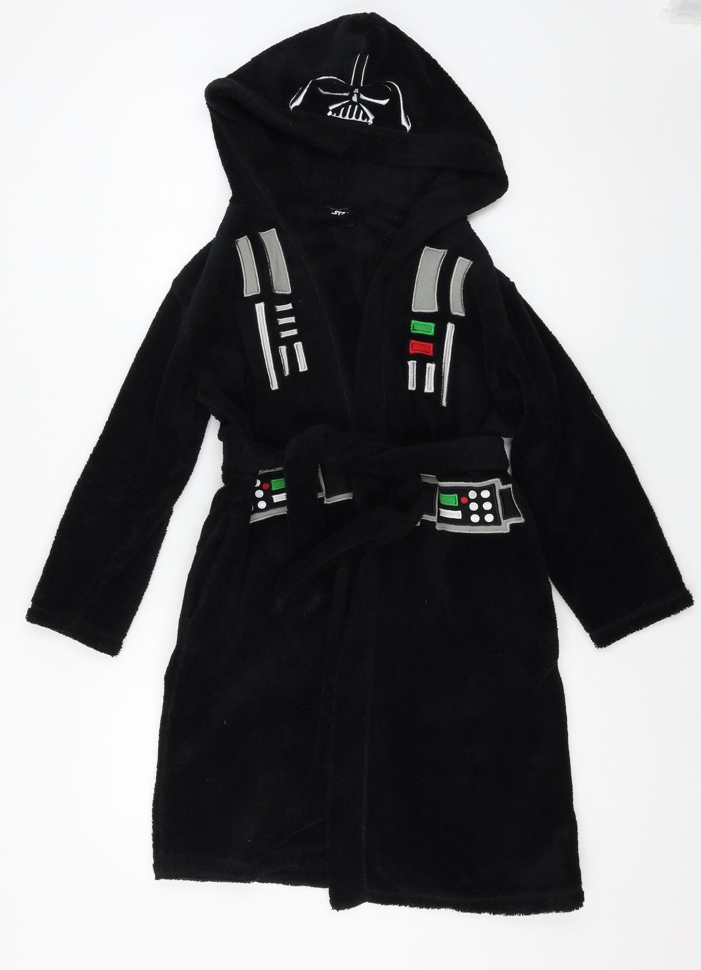 Star Wars Boys Black Geometric Microfibre  Robe Size 7-8 Years  - Darth Vader