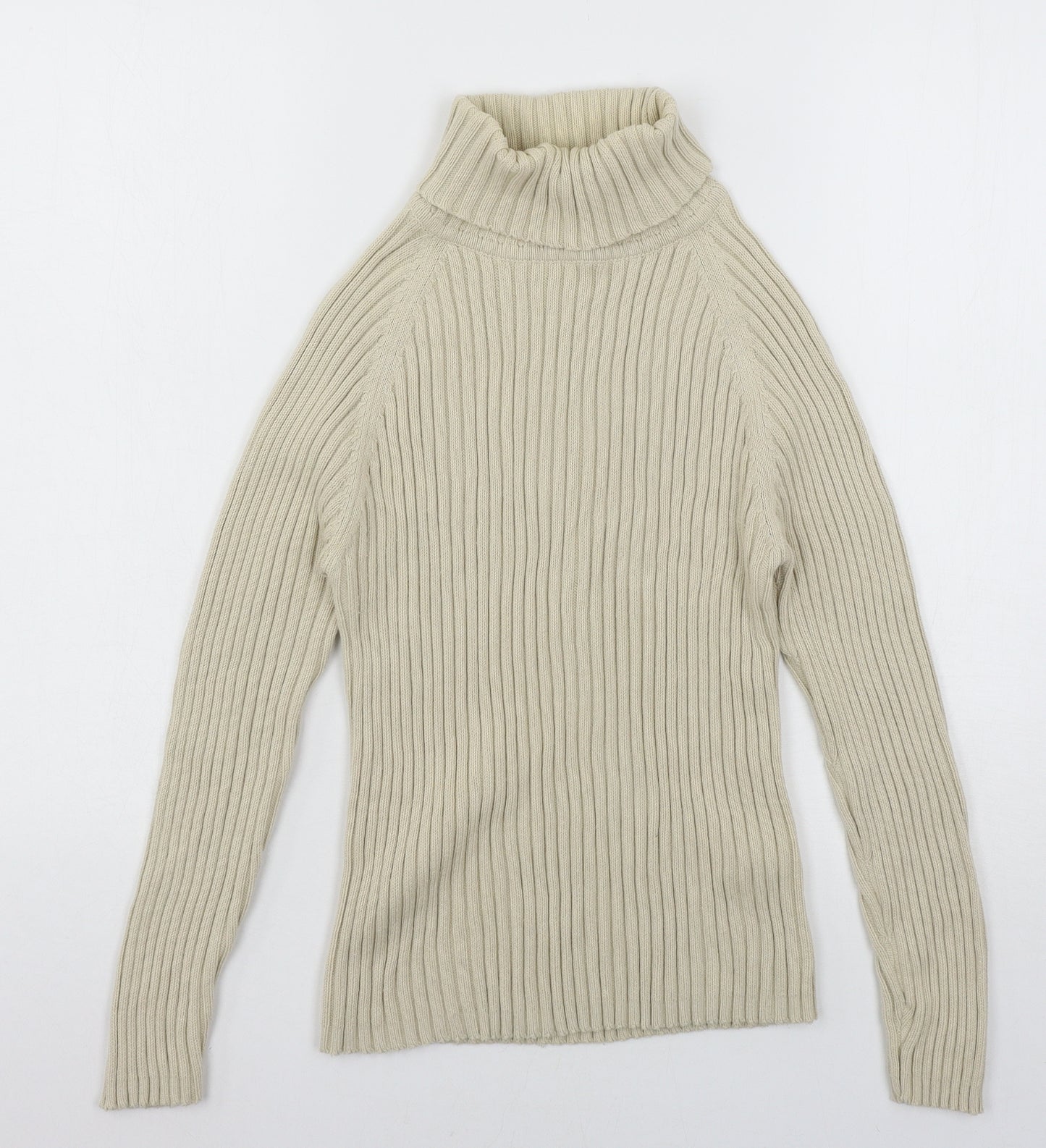 Debbie Morgan Womens Beige  Knit Pullover Jumper Size S