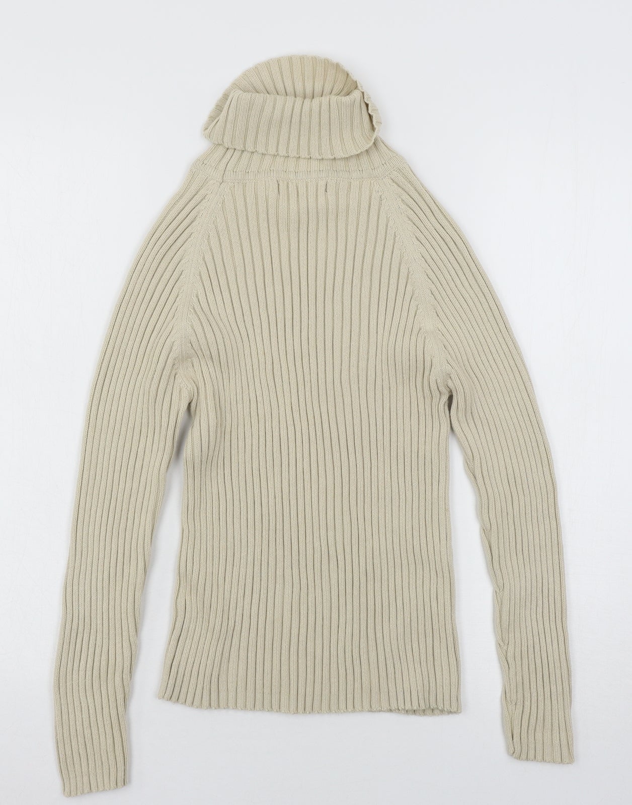 Debbie Morgan Womens Beige  Knit Pullover Jumper Size S