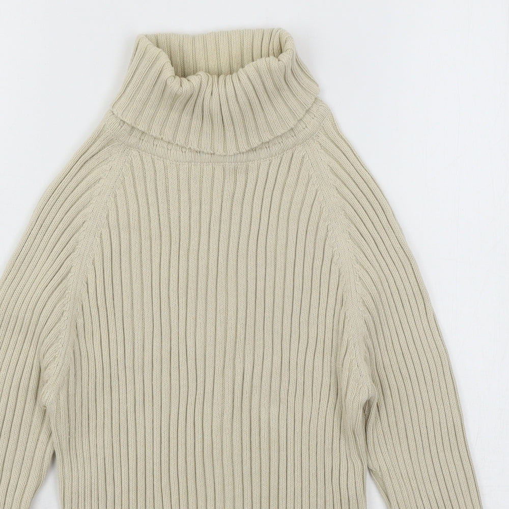 Debbie Morgan Womens Beige  Knit Pullover Jumper Size S