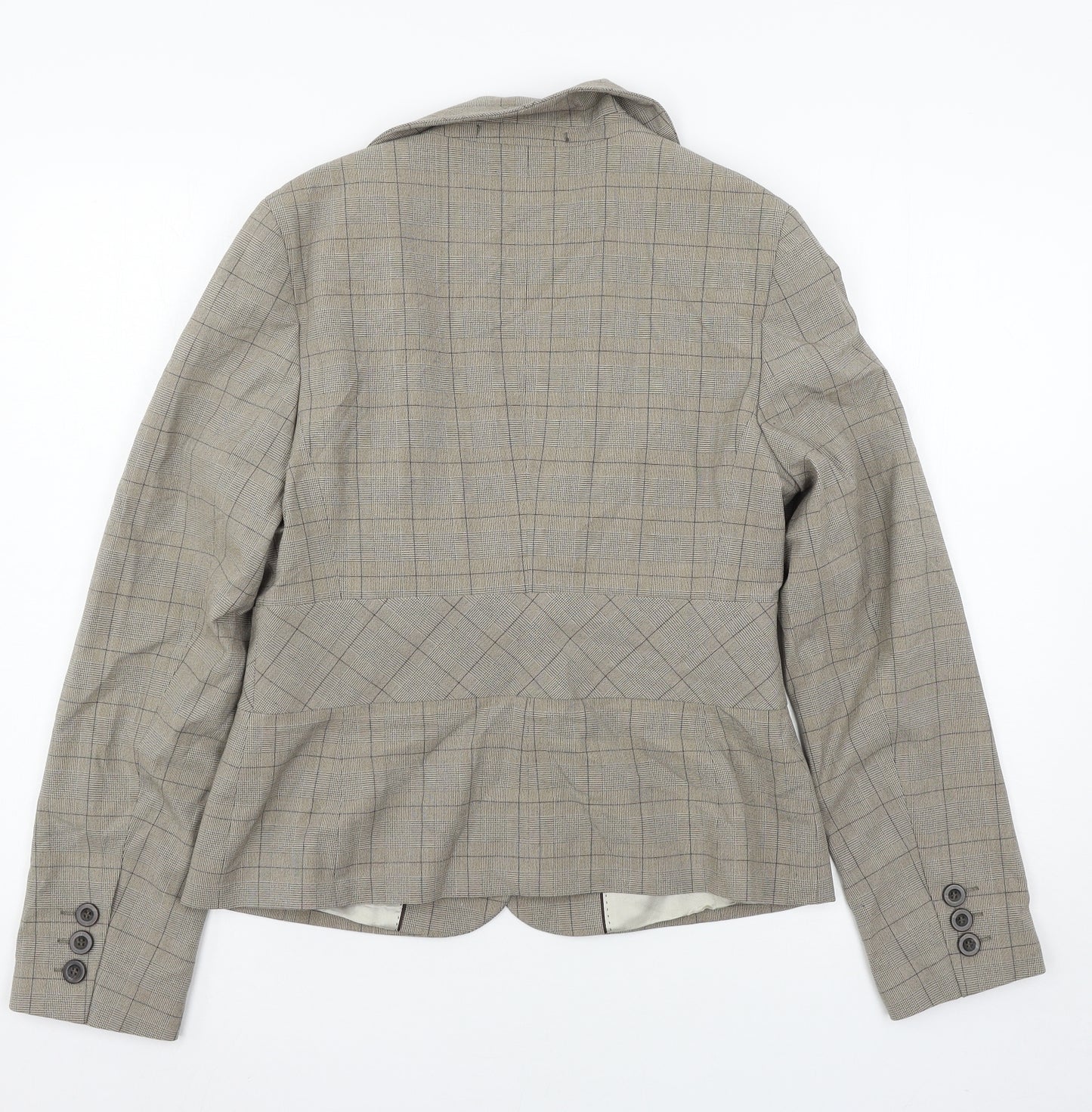 NEXT Womens Brown Check  Jacket Suit Jacket Size 12
