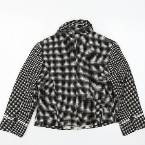 NEXT Womens Black Geometric  Jacket  Size 12