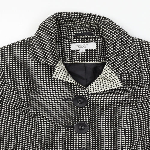 NEXT Womens Black Geometric  Jacket  Size 12