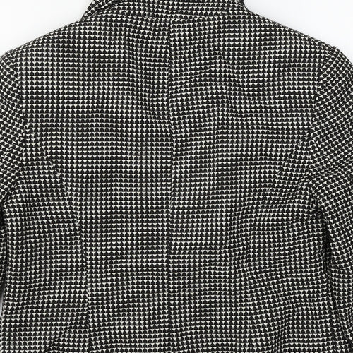 NEXT Womens Black Geometric  Jacket  Size 12
