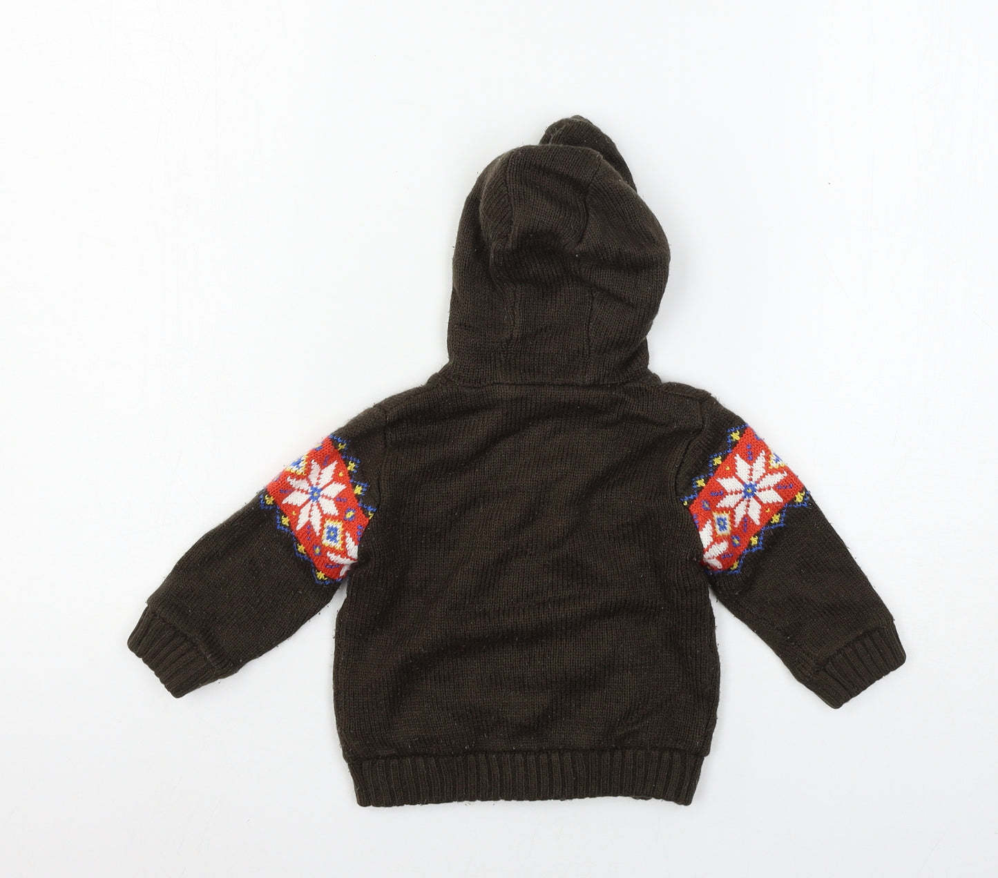 Marks and Spencer Baby Brown  Knit Jacket  Size 9-12 Months