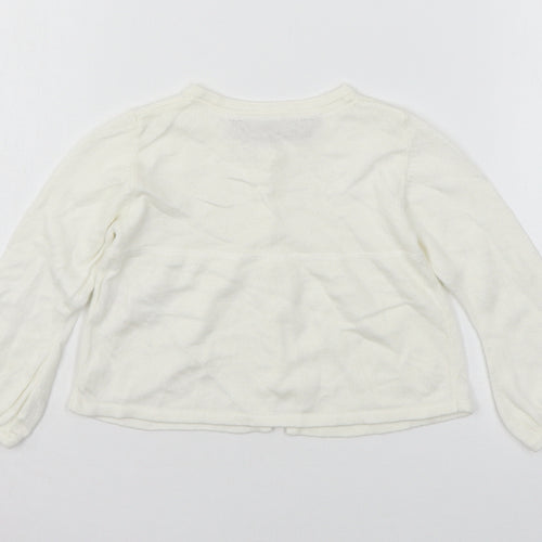 Ted Baker Girls Ivory  Knit Cardigan Jumper Size 9-12 Months