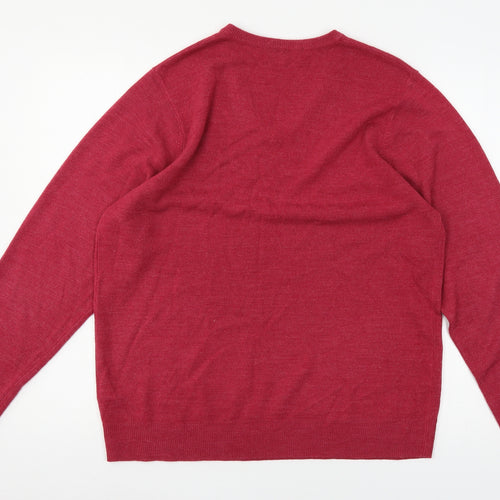 Marks and Spencer Womens Red  Knit Pullover Jumper Size L