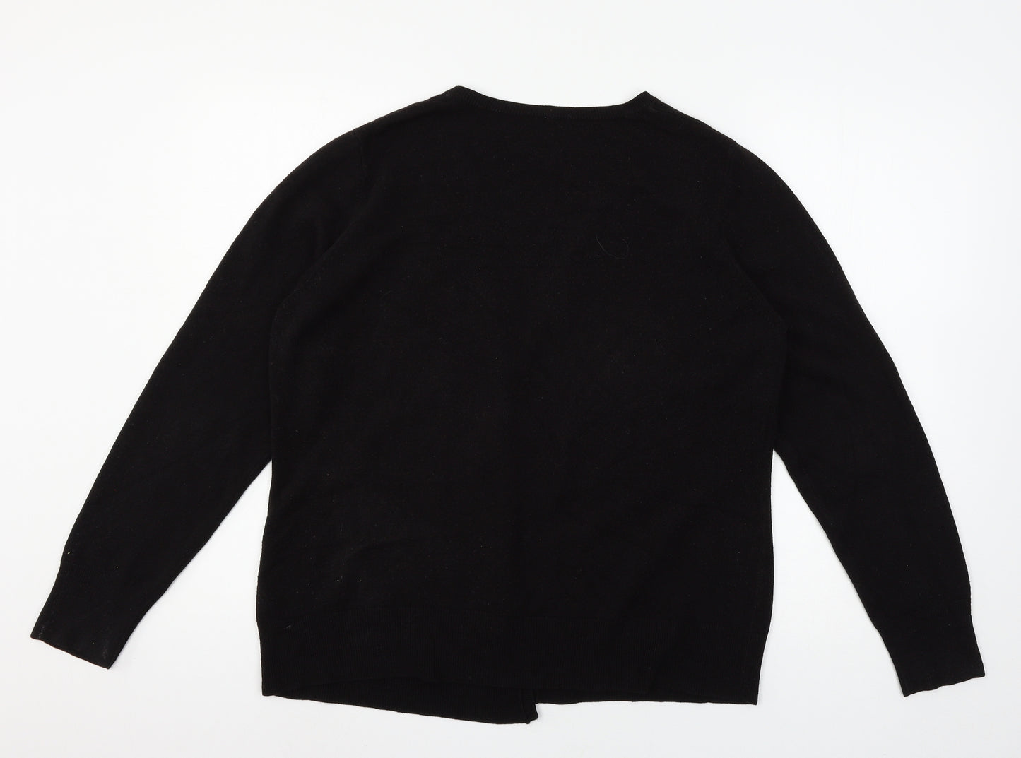 BHS Womens Black  Knit Cardigan Jumper Size 18
