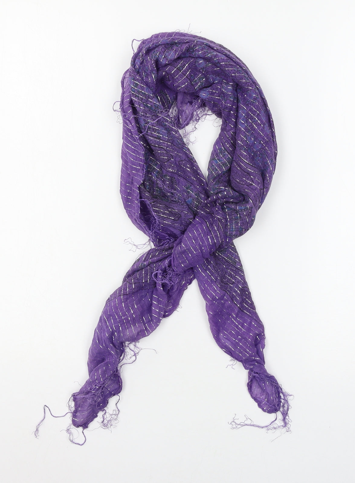 Preworn Womens Purple    Scarf