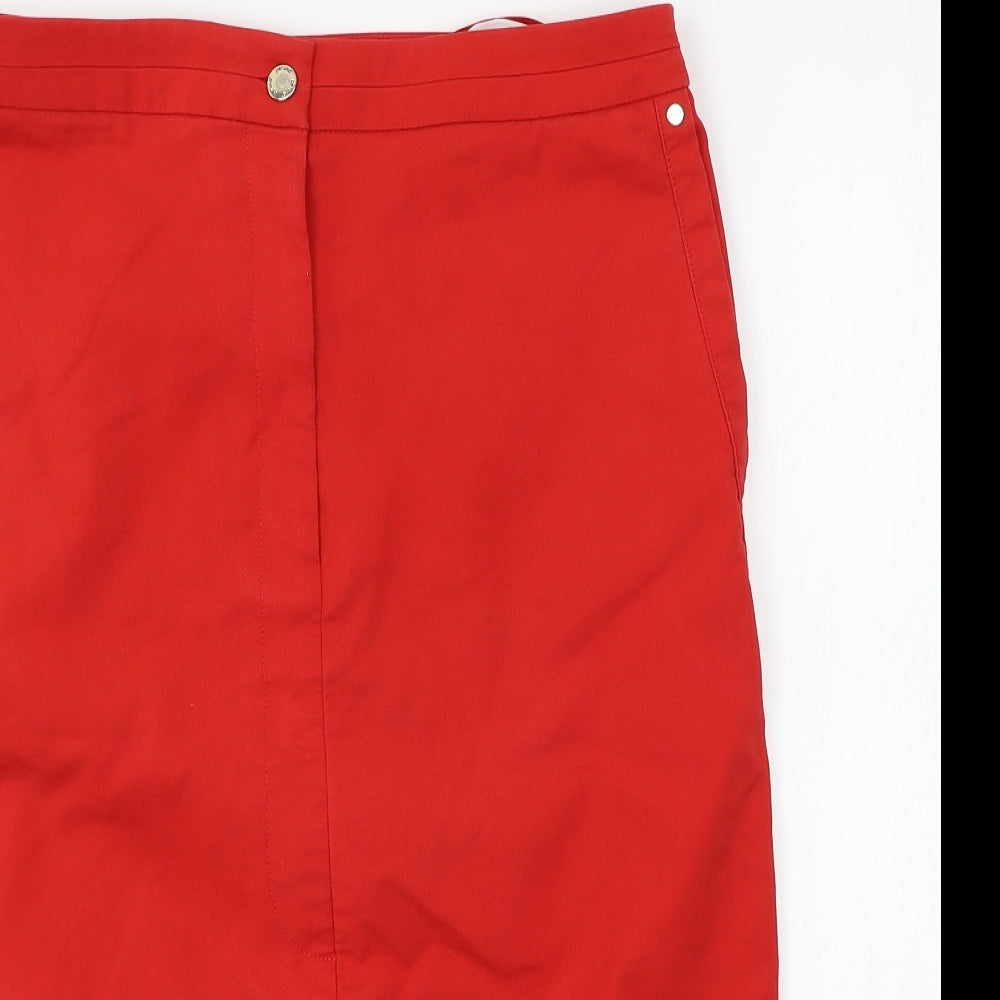 Per Una Womens Red   Straight & Pencil Skirt Size 12