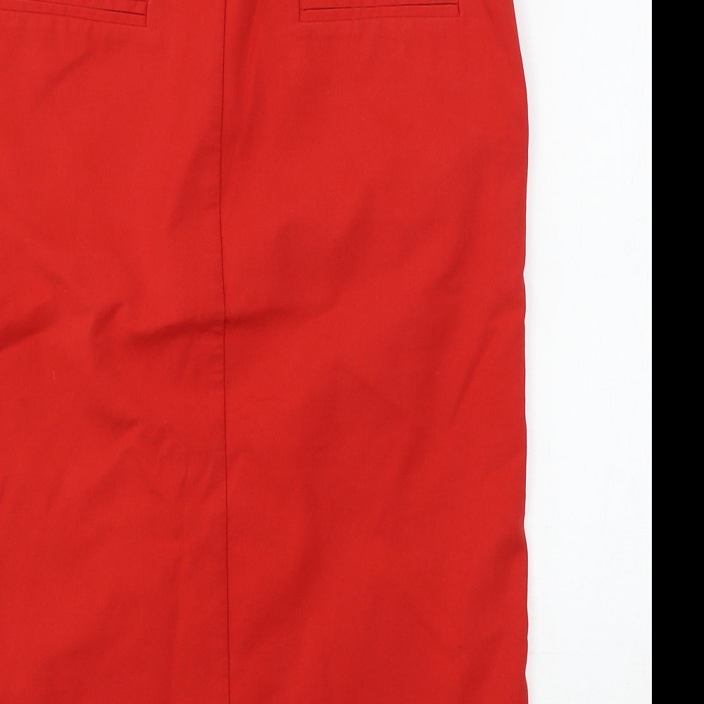 Per Una Womens Red   Straight & Pencil Skirt Size 12