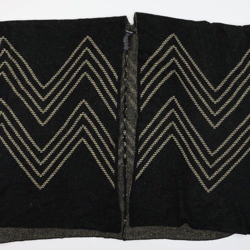 Ellen Reyes Womens Black Striped Knit Jacket  One Size