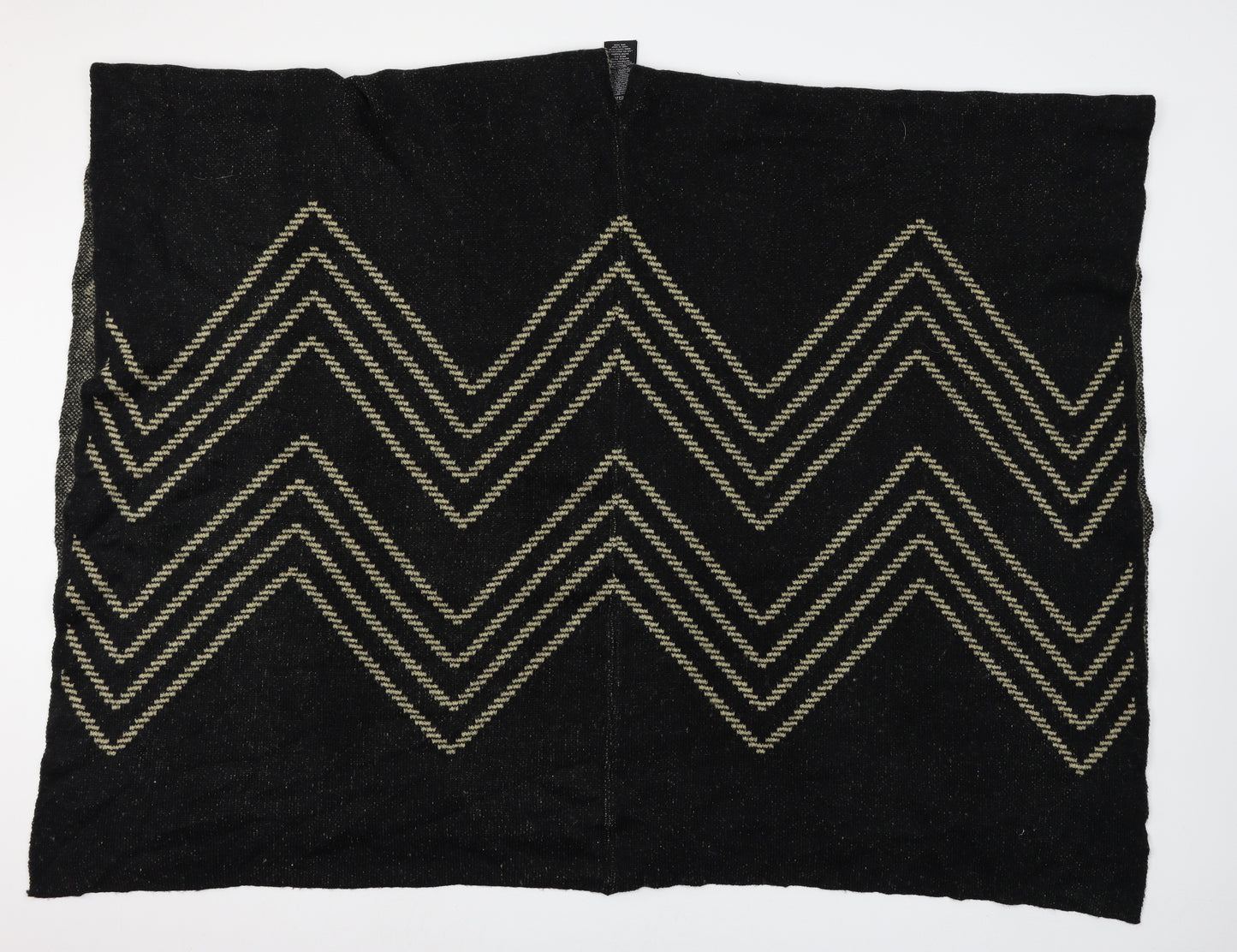 Ellen Reyes Womens Black Striped Knit Jacket  One Size