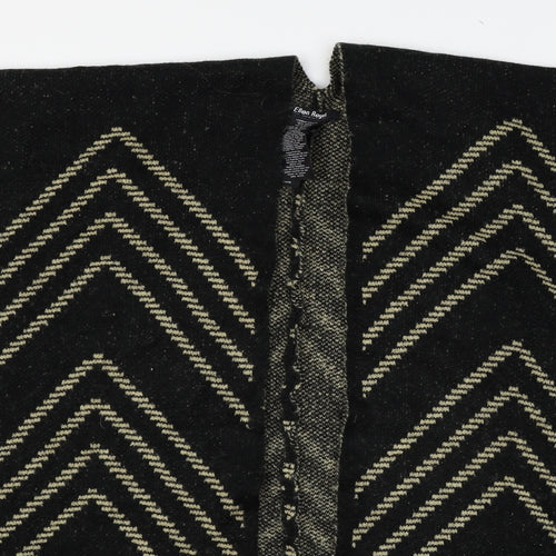 Ellen Reyes Womens Black Striped Knit Jacket  One Size