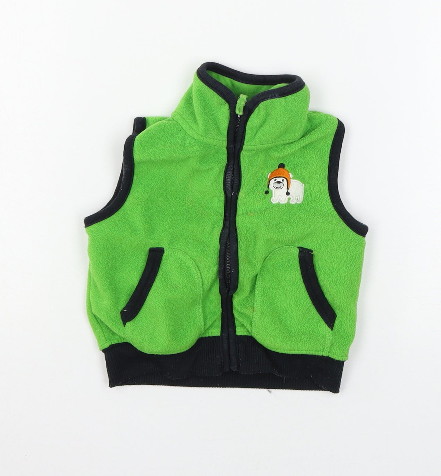 Carters Boys Green  Fleece Jacket  Size 12 Months