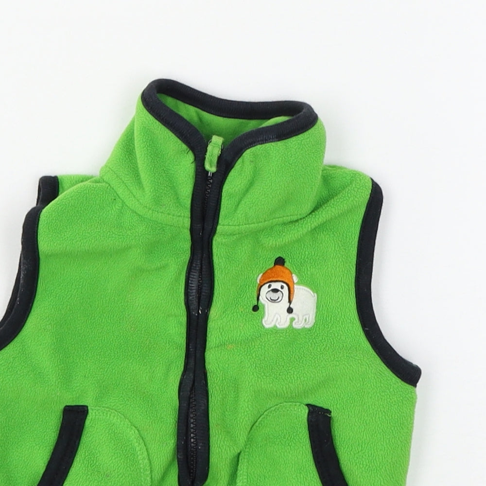 Carters Boys Green  Fleece Jacket  Size 12 Months