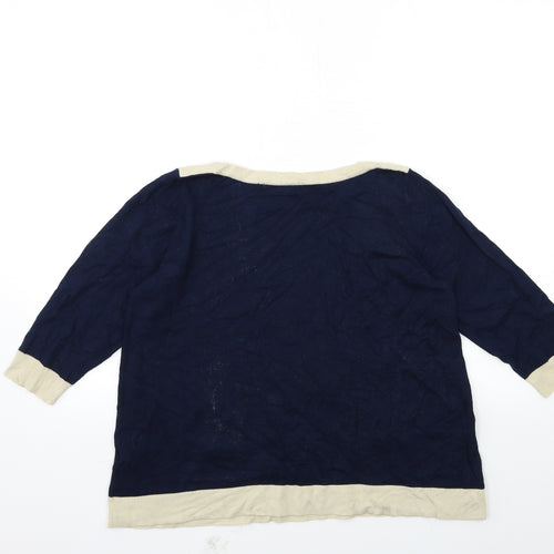 Marks and Spencer Womens Blue  Knit Pullover Jumper Size 14