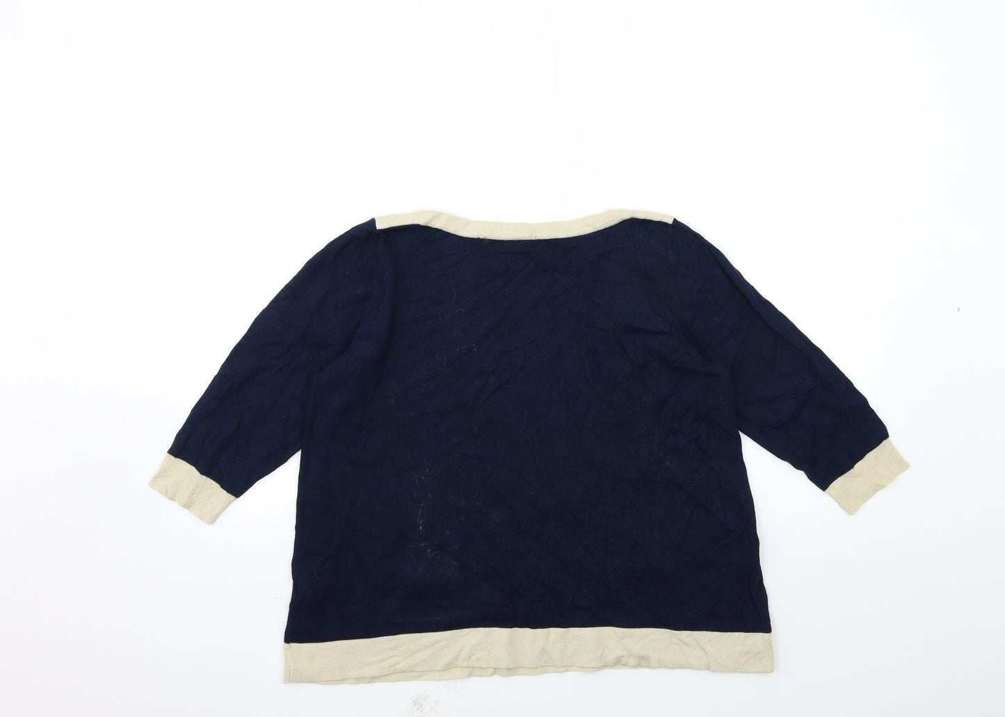 Marks and Spencer Womens Blue  Knit Pullover Jumper Size 14