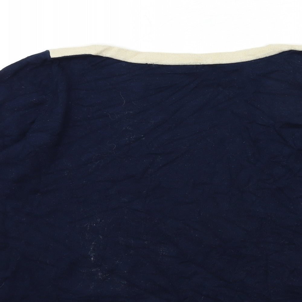 Marks and Spencer Womens Blue  Knit Pullover Jumper Size 14