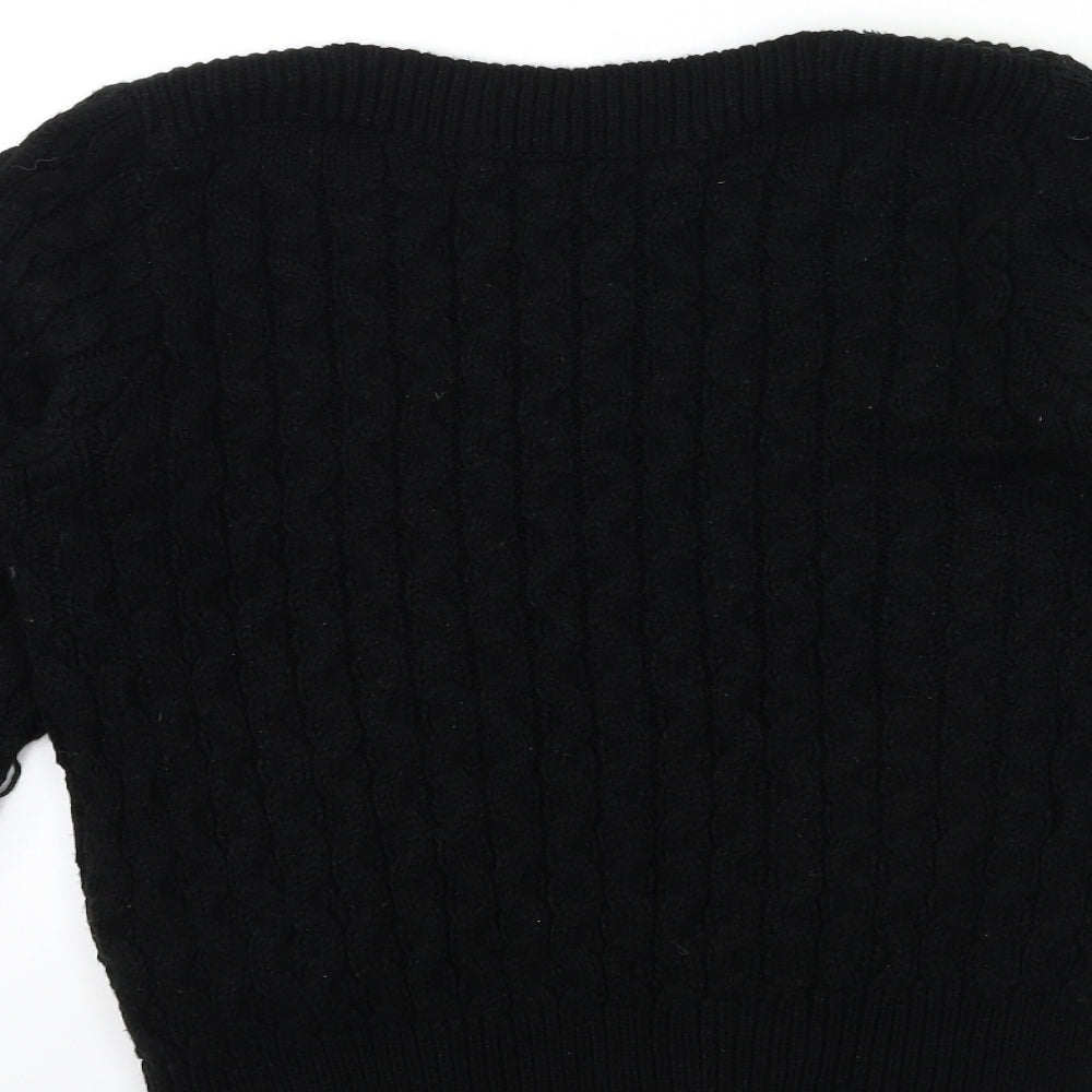 Per Una Womens Black  Knit Pullover Jumper Size 12