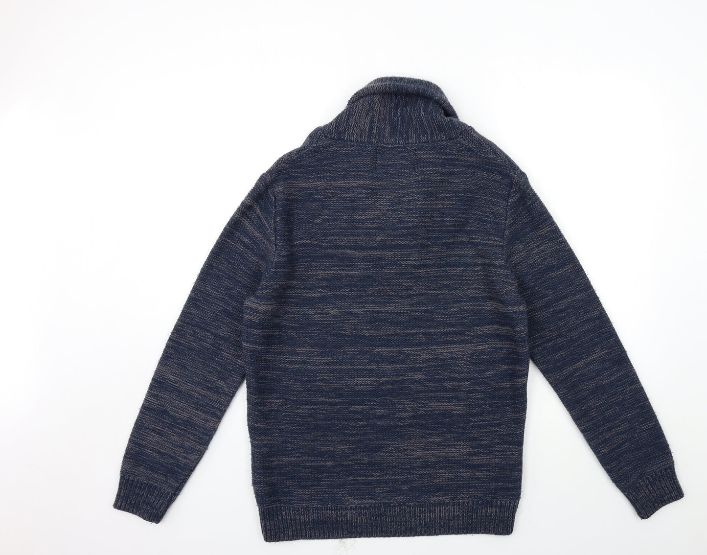 River Island Mens Blue  Knit Pullover Jumper Size M