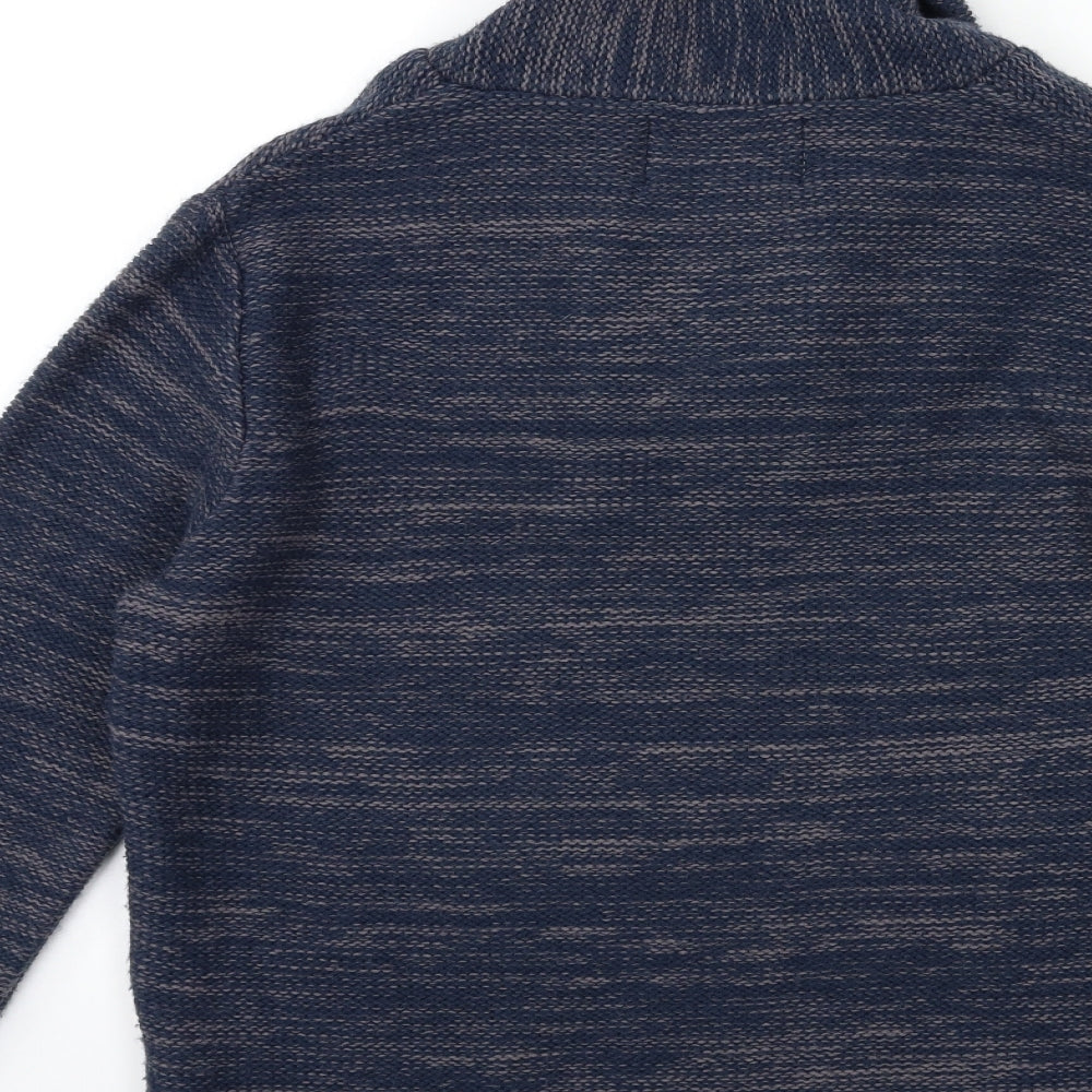 River Island Mens Blue  Knit Pullover Jumper Size M